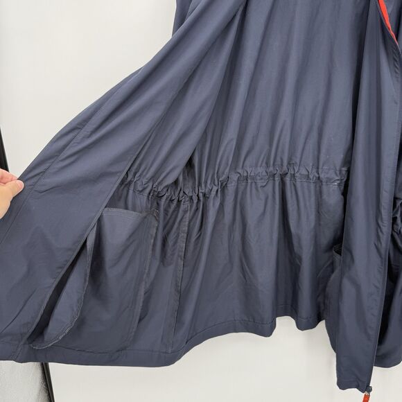 J.Jill Fit Blue Water Repellent Lightweight Athletic Zip Jacket Size XL Red - Picture 8 of 9